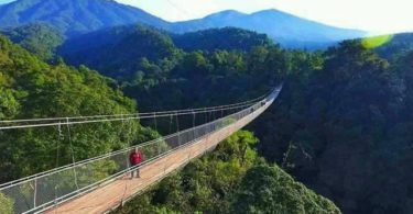 Jembatan Gantung Situ Gunung Sukabumi (Foto: Dadang Sucipta Sastradinata
