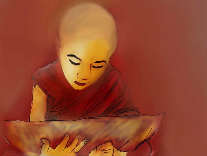Biksu kecil (©Tania Chowdhury)