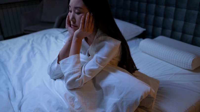 Wanita sulit tidur @Pexels
