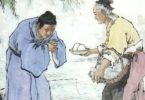 Hanxin menerima makanan dari seorang Ibu tua ( Kredit: tansinh.net)