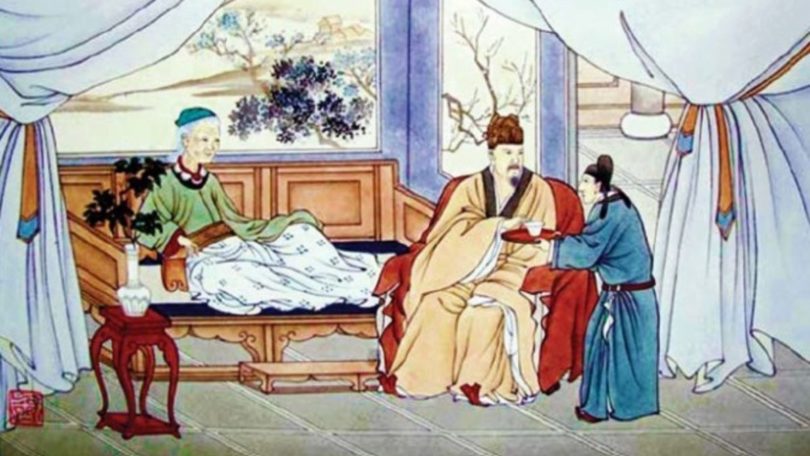 Kaisar mencicipi obat Ibunya sendiri