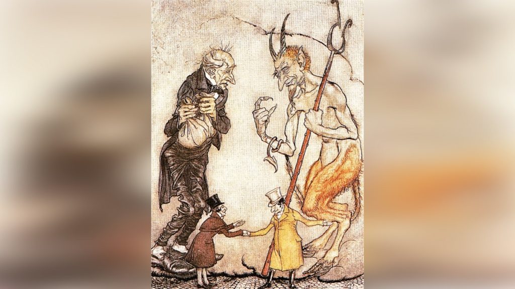 Ilustrasi Iblis Keserakahan (Kredit: victorianweb.org)
