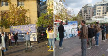 Kegiatan Falun Gong di Paris, Perancis
