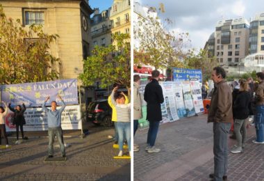 Kegiatan Falun Gong di Paris, Perancis