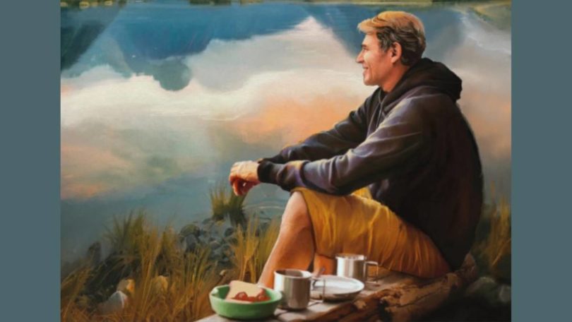 Lukisan seorang pria sedang mengamati alam (Kredit: Biba Kayewich via theepochtimes)