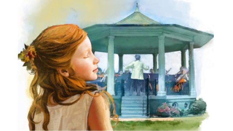 Anak mendengarkan musik (Biba Kayewich via The Epochtimes)