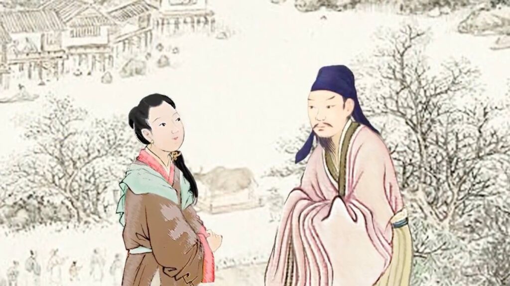 Liu Tingshi dan tunangannya (Kredit: Five Thousand Years/via Gan Jing World)