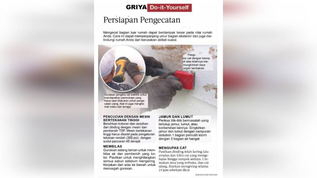 Persiapan pengecatan